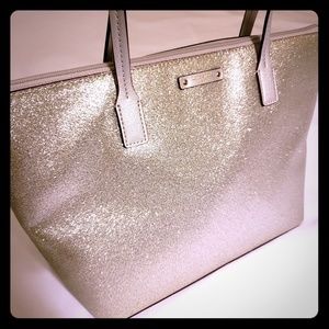 Silver Glitter Kate Spade Tote